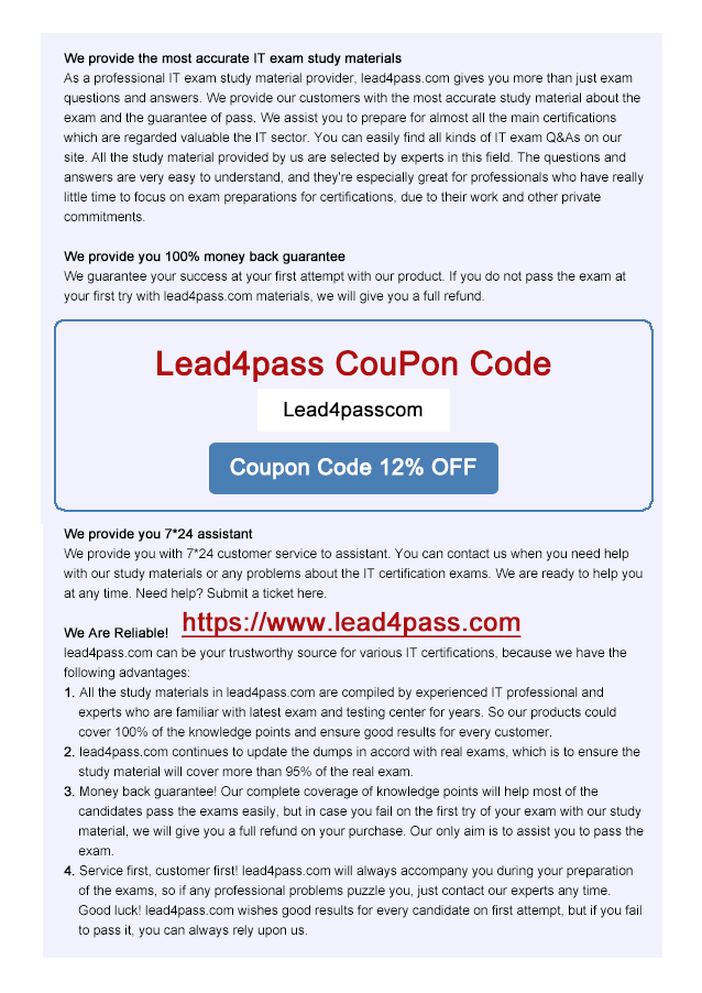 lead4pass 300-320 coupon