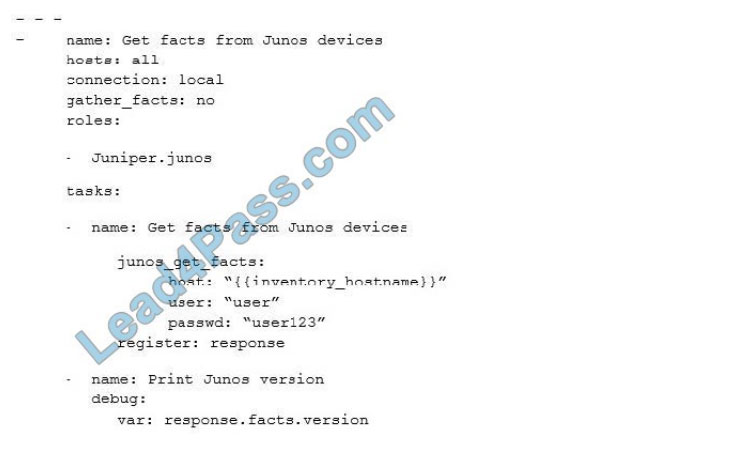 examvcesoftware juniper JN0-420 q6
